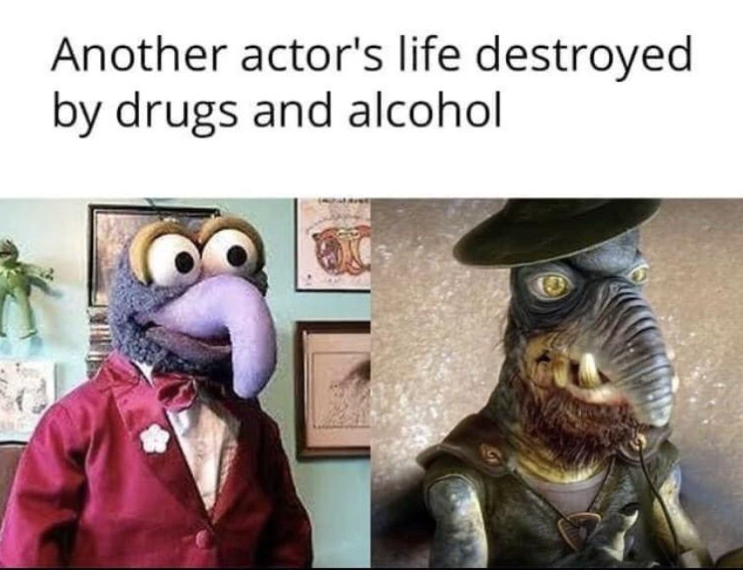Chaotic Meh meme titled “Another Actor’s Life Destroyed.”