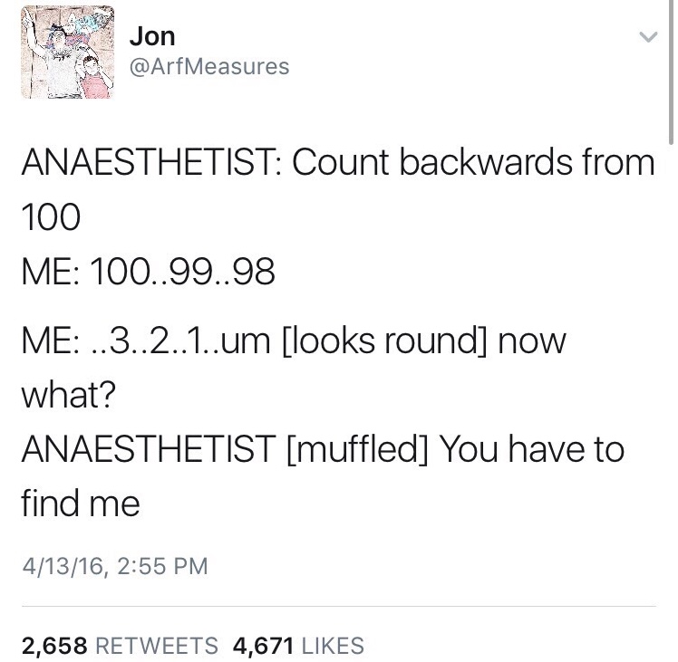 Chaotic Meh meme titled “Anaesthetist You Have To Find Me.”