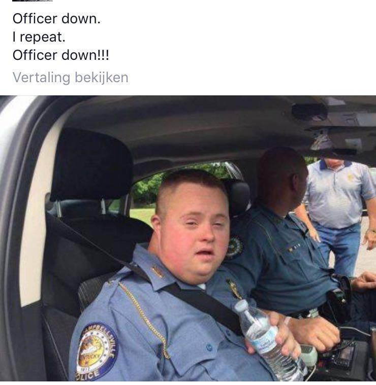 Chaotic Meh meme titled “Officer Down.”