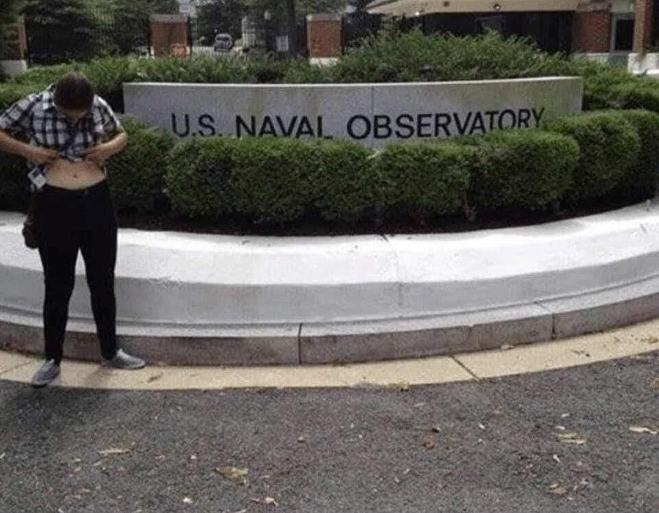 Chaotic Meh meme titled “US Naval Observatory.”