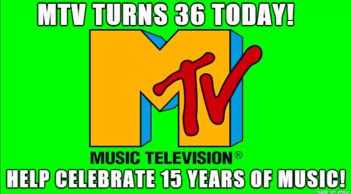 Chaotic Meh meme titled “MTV 36 Years 15 Years Of Music.”