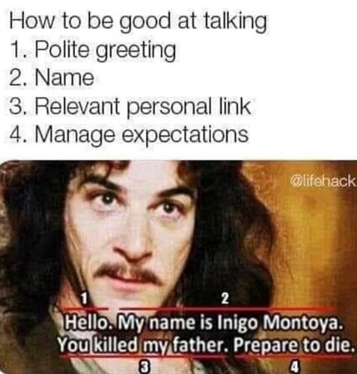 Chaotic Meh meme titled “How to Be Good at Talking.”