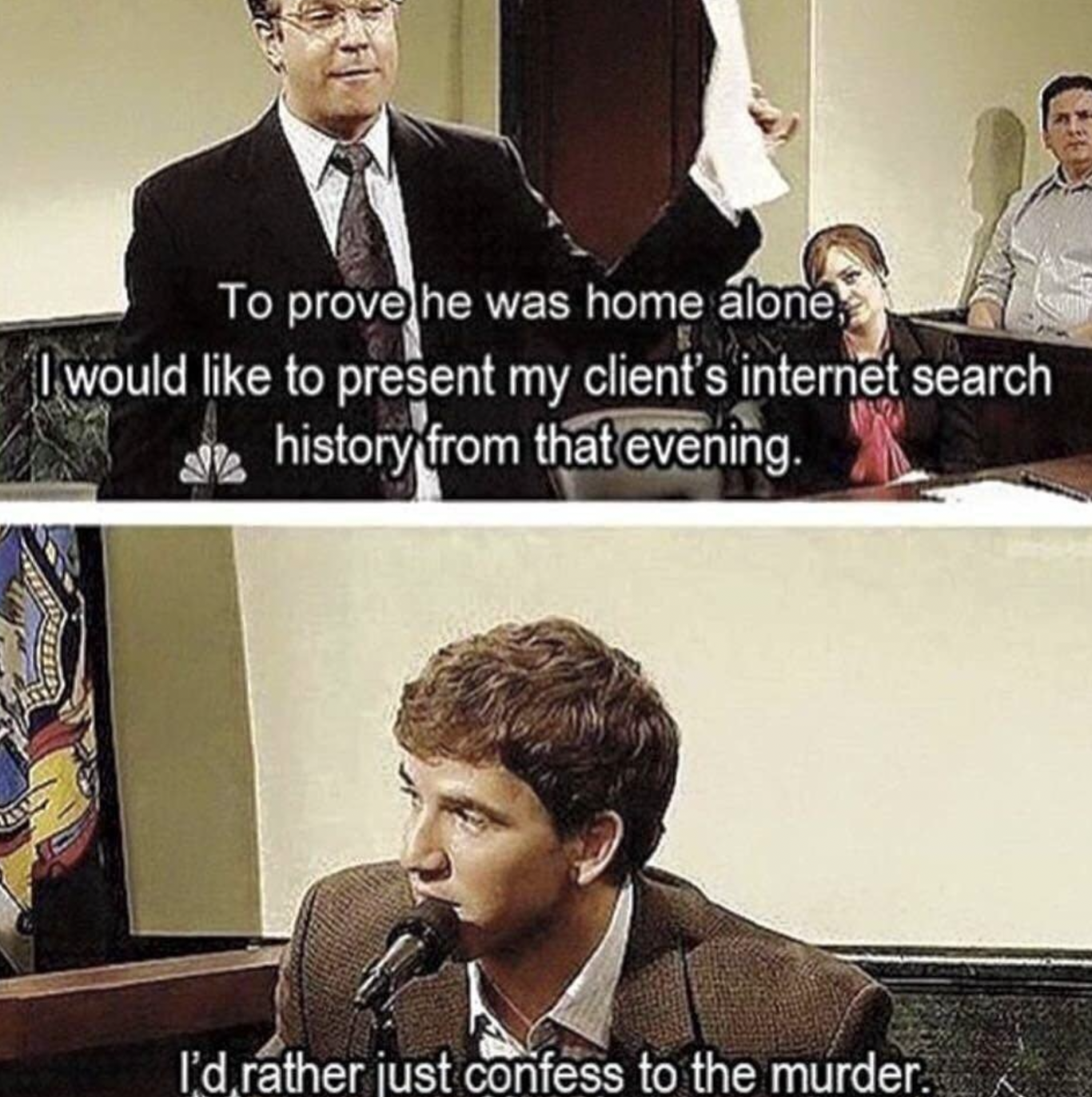 Chaotic Meh meme titled “I’d Rather Just Confess to the Murder.”