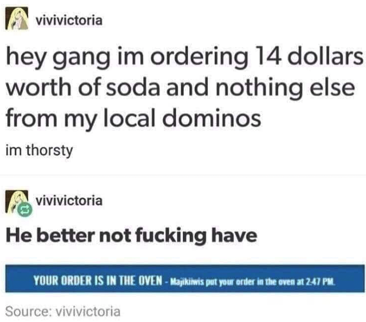 Chaotic Meh meme titled “14 Dollars of Soda.”
