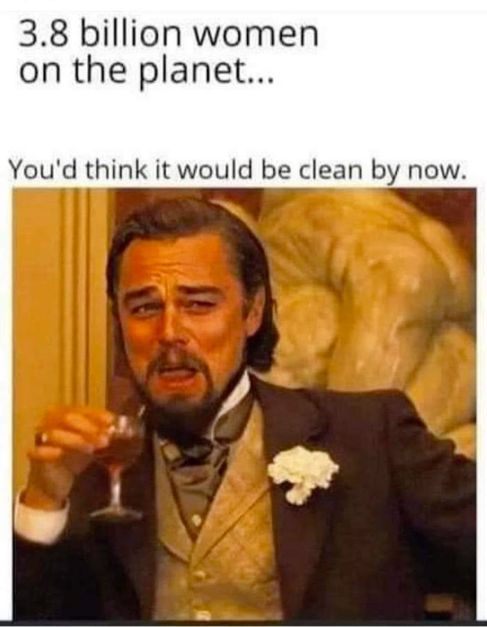 Chaotic Meh meme titled “3.8 Billion Women.”