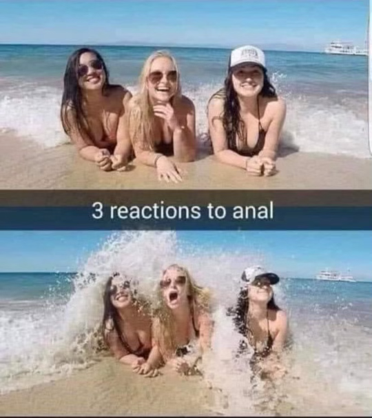Chaotic Meh meme titled “3 Reactions to Anal.”
