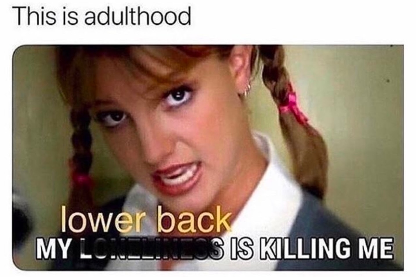 Chaotic Meh meme titled “This Is Adulthood.”