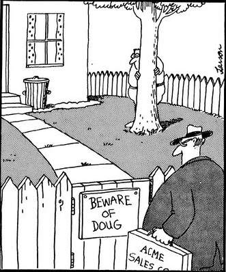 Chaotic Meh meme titled “Beware of Doug.”