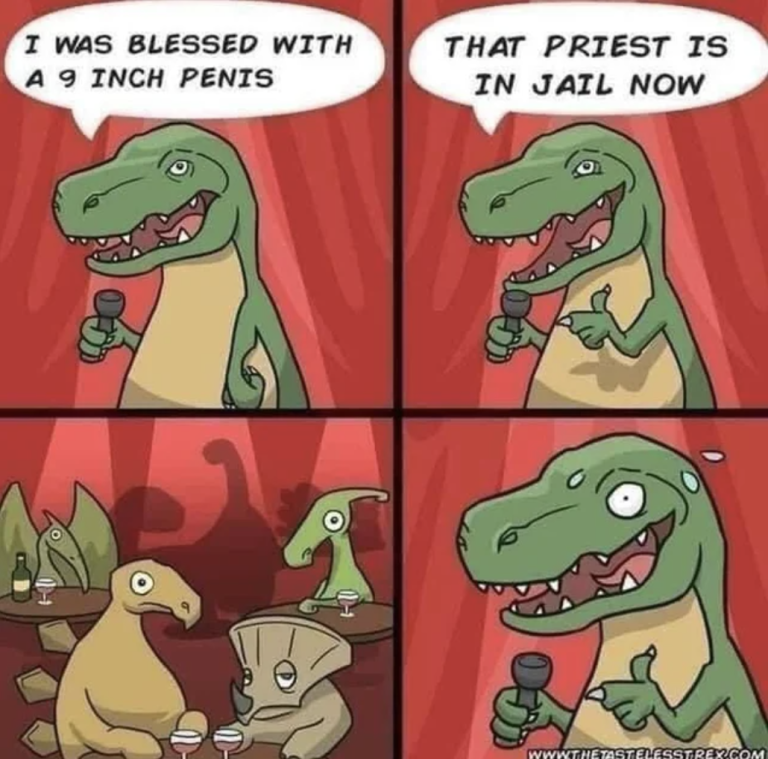 Chaotic Meh meme titled “I Was Blessed With a 9 Inch Penis.”