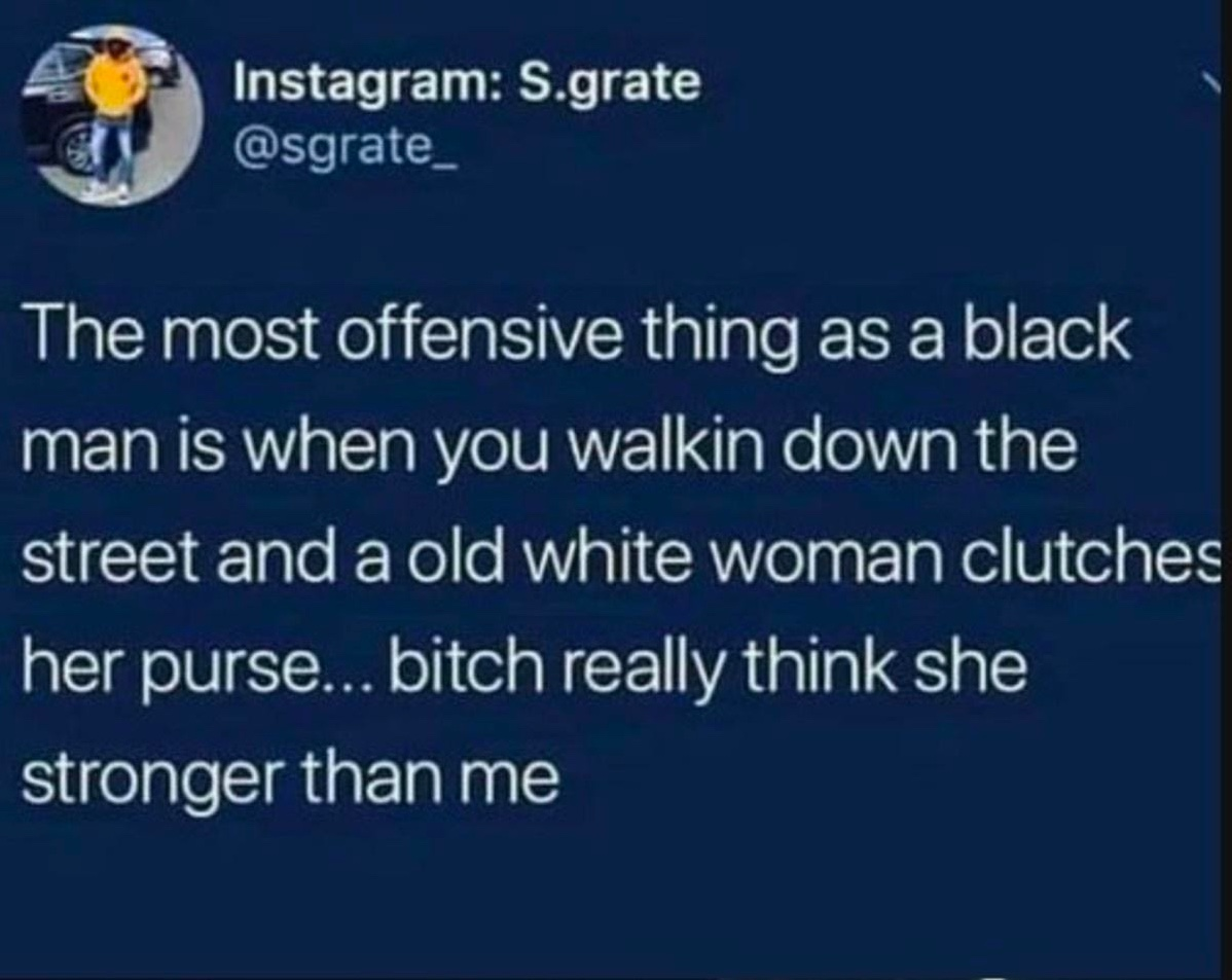 Chaotic Meh meme titled “Clutches Her Purse.”