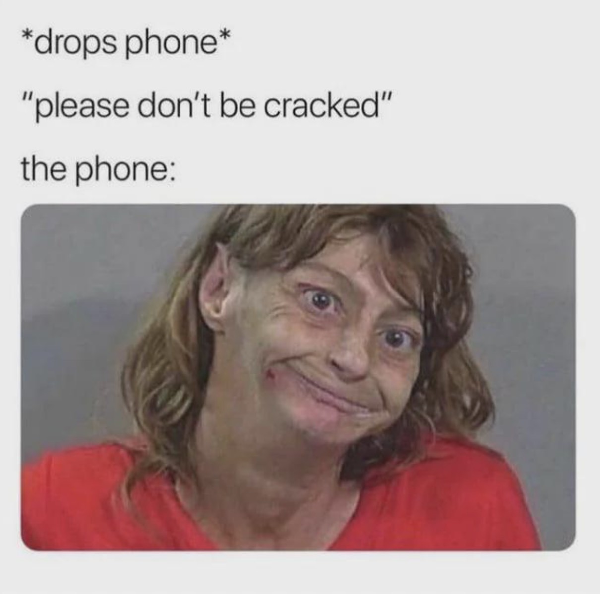 Chaotic Meh meme titled “Please Don’t Be Cracked.”