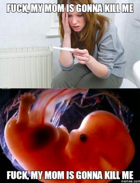 Chaotic Meh meme titled “My mom is gonna kill me.”