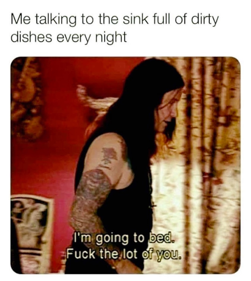 Chaotic Meh meme titled “Fuck the Lot of You.”