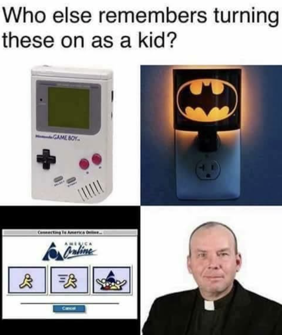 Chaotic Meh meme titled “Game Boy AOL Cancel.”