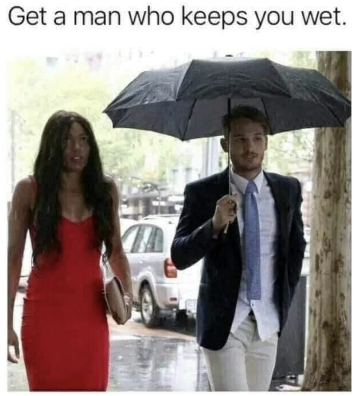 Chaotic Meh meme titled “Keeps You Wet.”