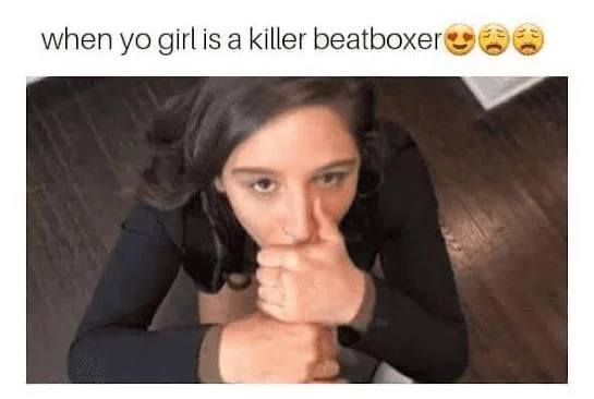 Chaotic Meh meme titled “Killer Beatboxer.”
