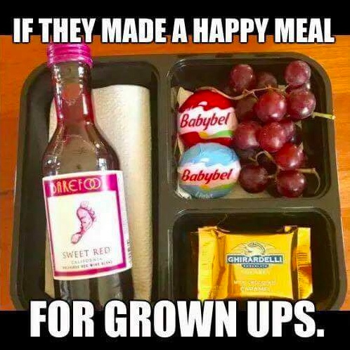 Chaotic Meh meme titled “Happy Meal for Grown Ups.”
