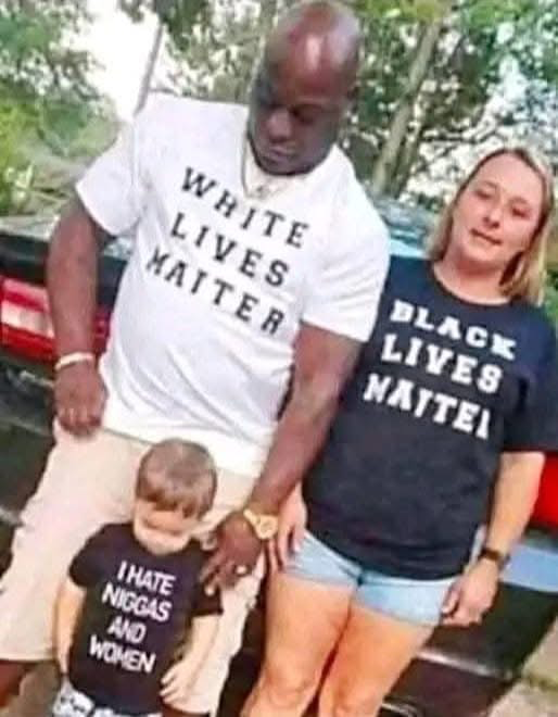 Chaotic Meh meme titled “I Hate Niggas and Women.”
