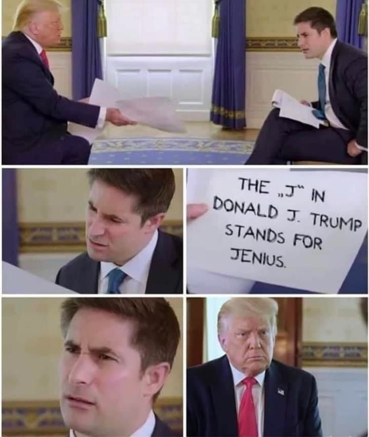 Chaotic Meh meme titled “J Stands for Jenius.”