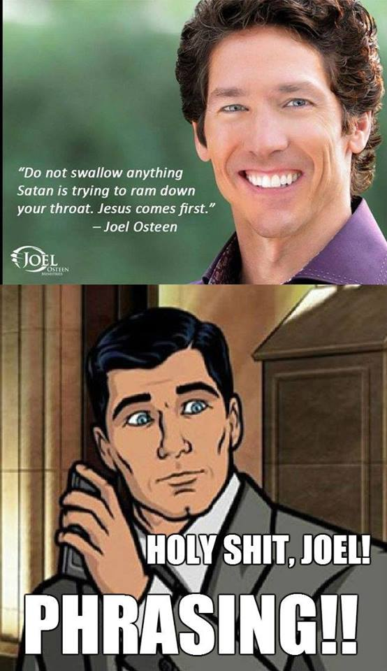 Chaotic Meh meme titled “Joel Osteen Phrasing.”