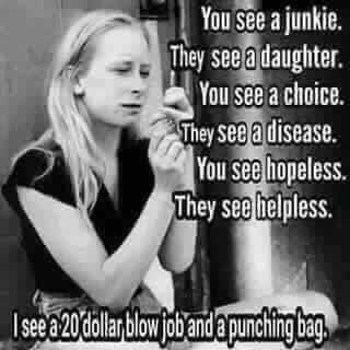 Chaotic Meh meme titled “Junkie Punching Bag.”