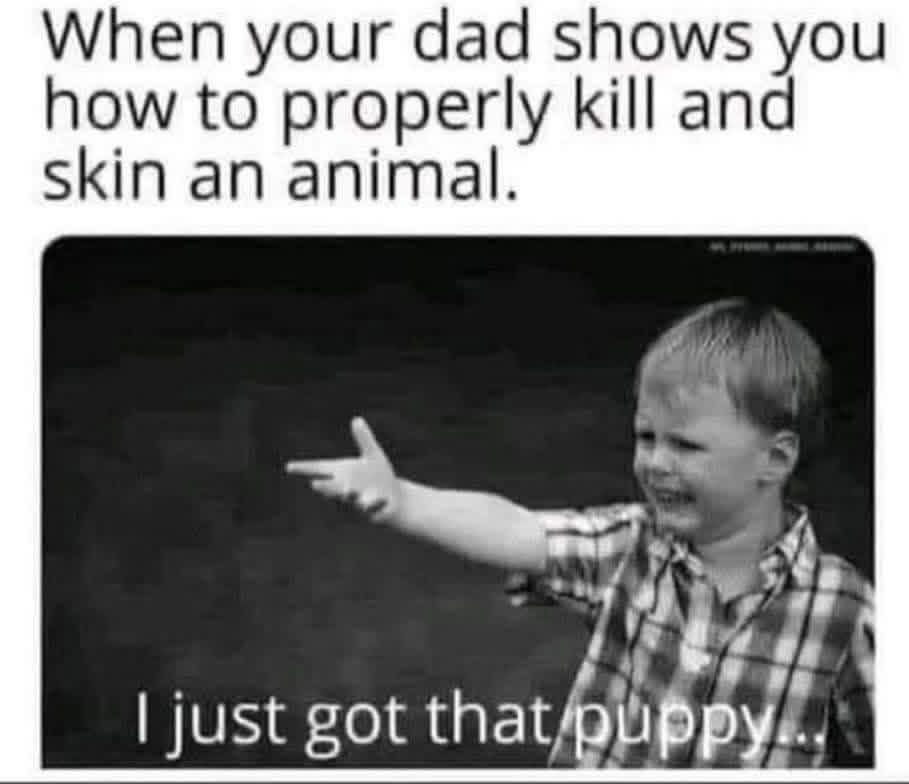 Chaotic Meh meme titled “I Just Got That Puppy.”