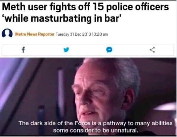 Chaotic Meh meme titled “Dark Side of the Force.”