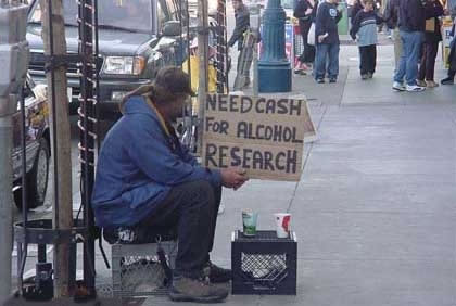 Chaotic Meh meme titled “Need Cash Alcohol Research.”