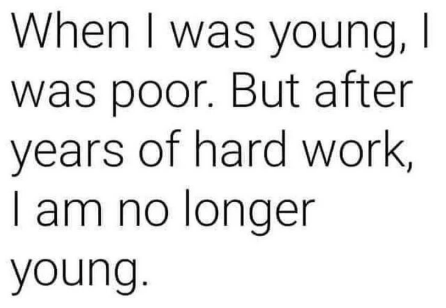 Chaotic Meh meme titled “No Longer Young.”