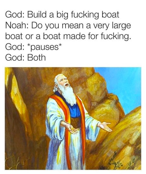 Chaotic Meh meme titled “Big Fucking Boat.”