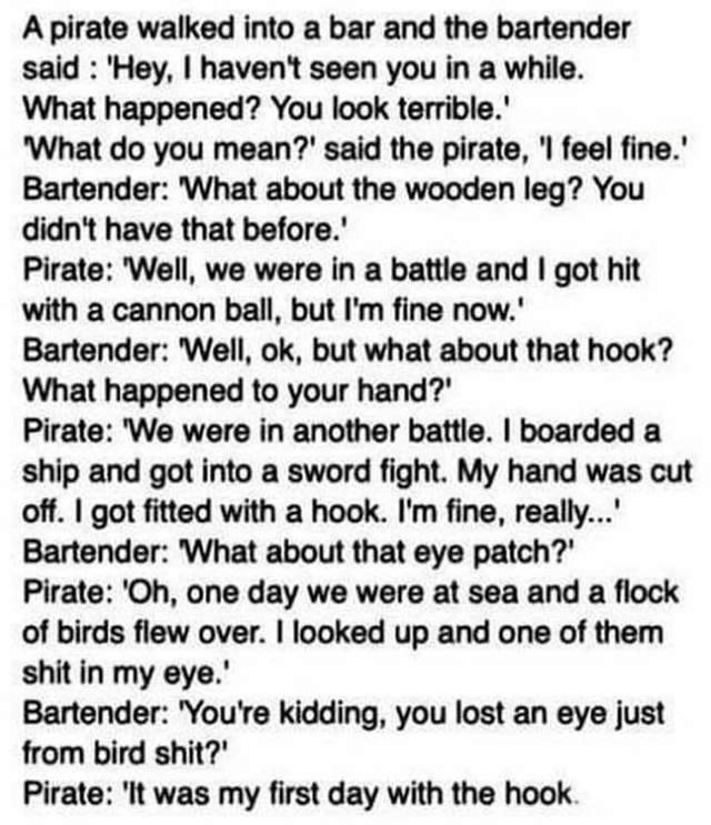 Chaotic Meh meme titled “Pirate Hook.”