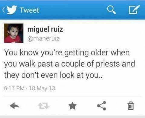 Chaotic Meh meme titled “Priests Dont Look.”