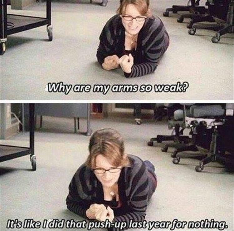 Chaotic Meh meme titled “Push Up Last Year.”