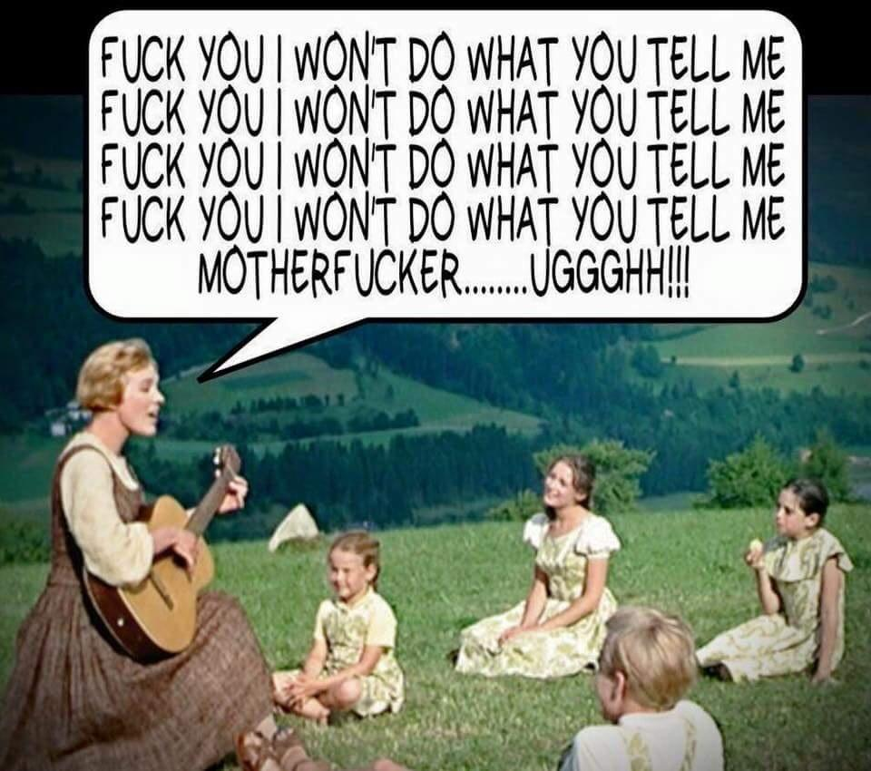 Chaotic Meh meme titled “Wont Do What You Tell Me.”