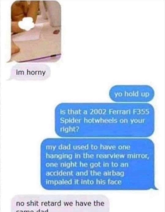 Chaotic Meh meme titled “Same Dad Hotwheels.”