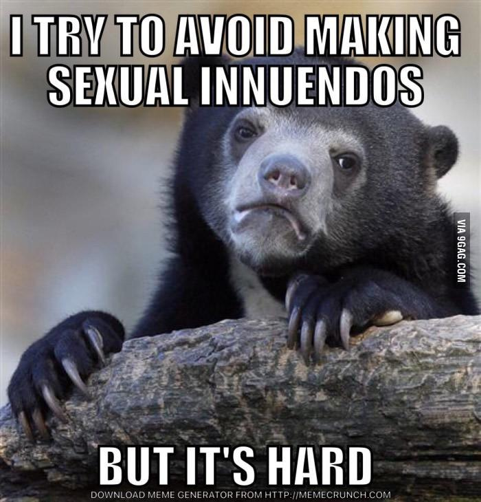 Chaotic Meh meme titled “Sexual Innuendos Hard.”