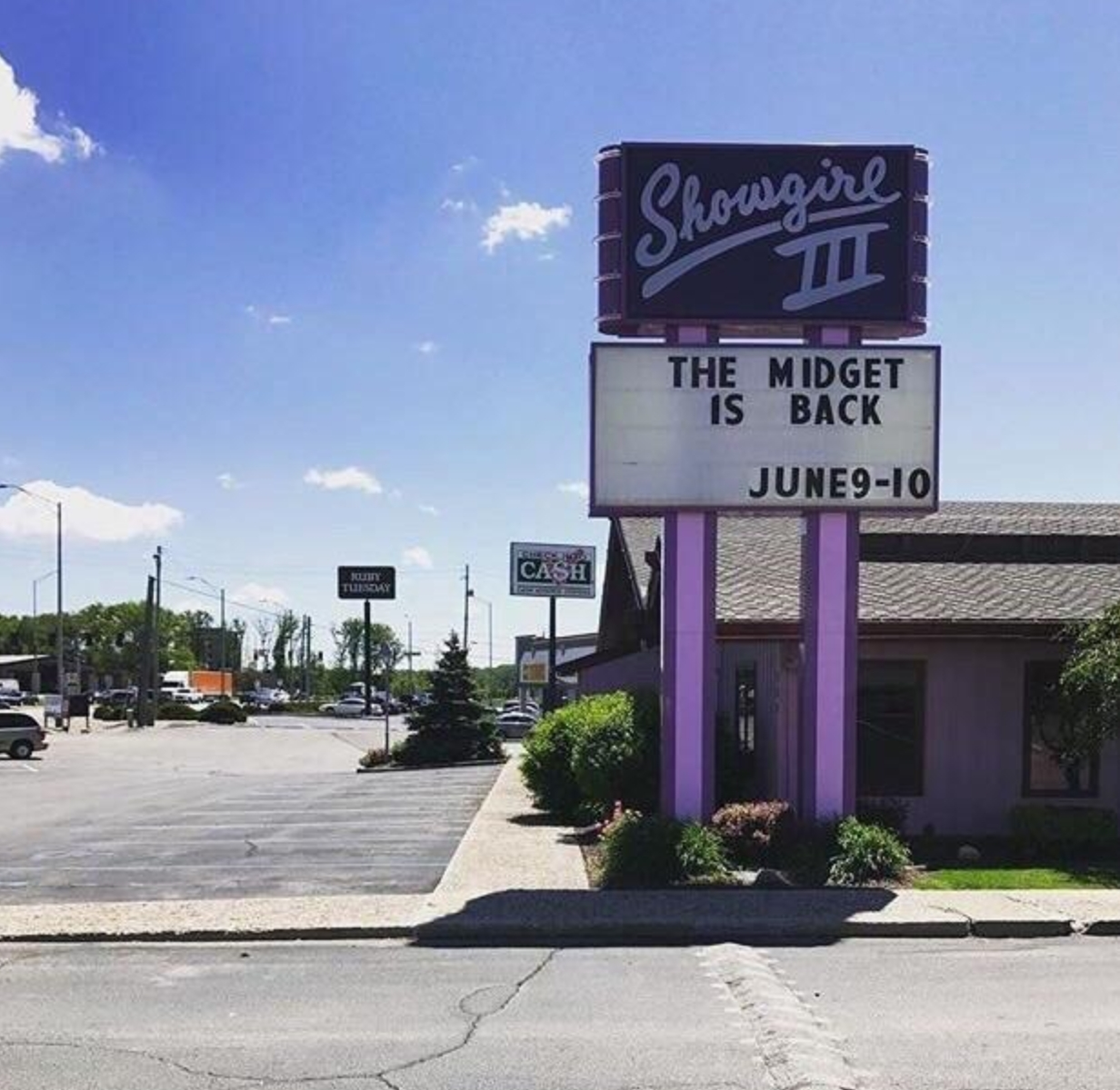 Chaotic Meh meme titled “Showgirl III – The Midget Is Back.”