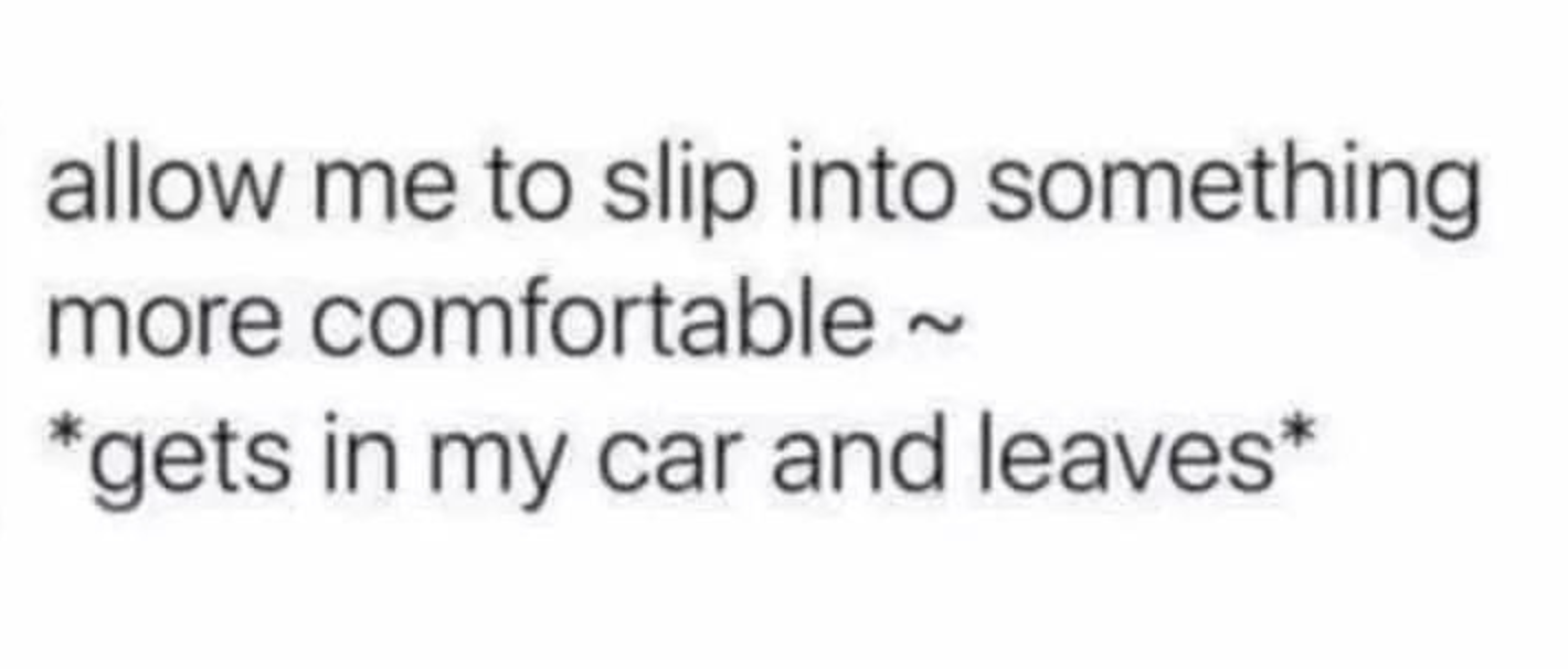 Chaotic Meh meme titled “Slip Into Something Comfortable.”
