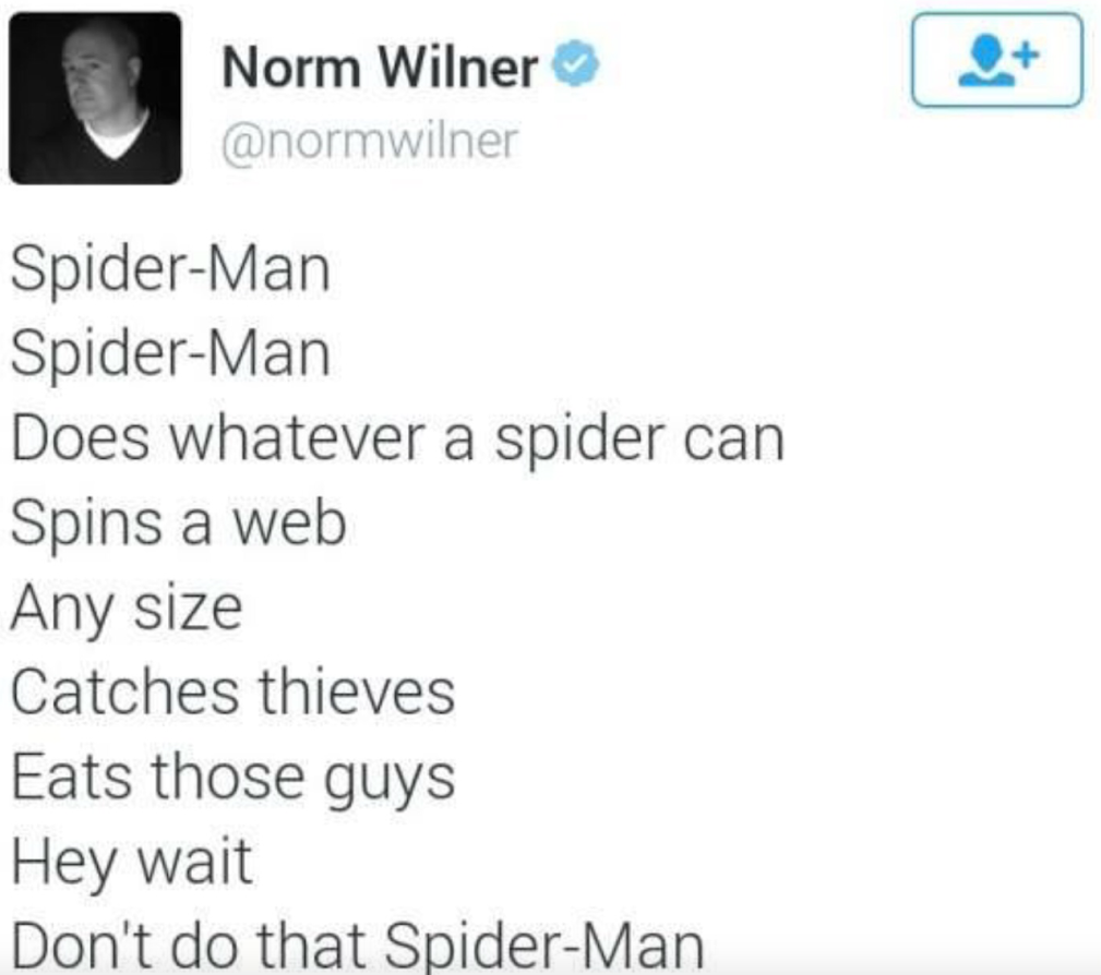 Chaotic Meh meme titled “Spiderman Eats Thieves.”