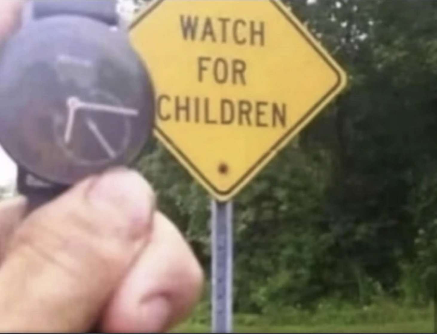 Chaotic Meh meme titled “Watch for Children.”