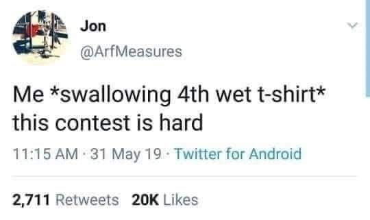 Chaotic Meh meme titled “Wet Tshirt Contest Hard.”
