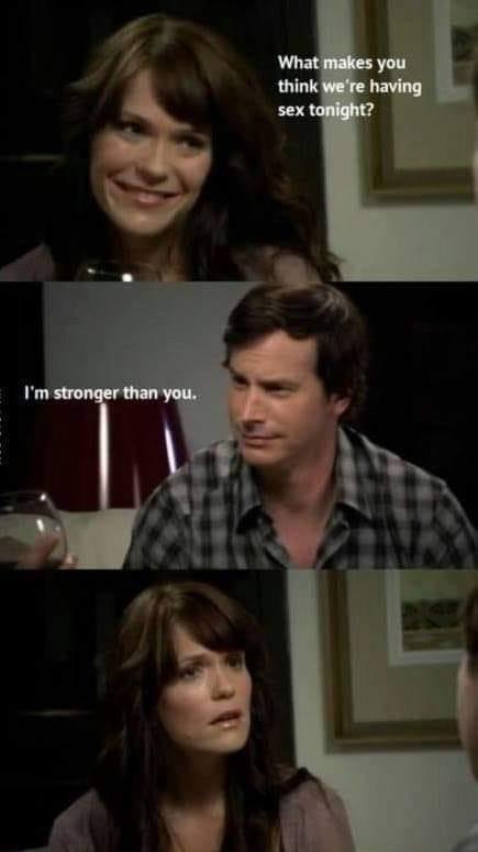 Chaotic Meh meme titled “What Makes You Think We’re Having Sex Tonight? I’m Stronger Than You.”