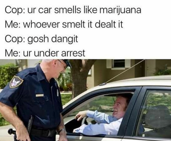 Chaotic Meh meme titled “Whoever Smelt It Dealt It.”