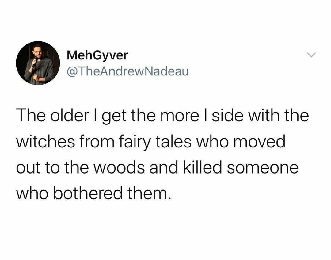 Chaotic Meh meme titled “Witches Woods.”