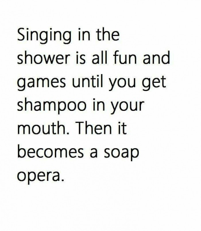 Chaotic Meh meme titled “Singing Shower Soap Opera.”