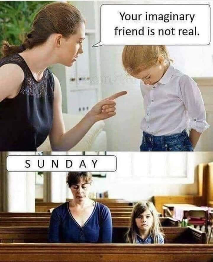 Chaotic Meh meme titled “Sunday Logic.”