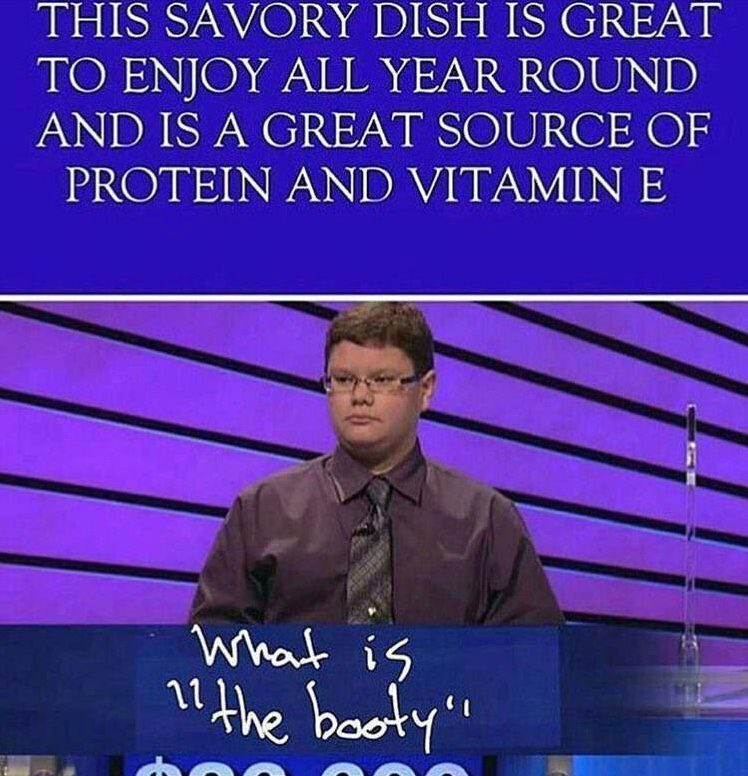 Chaotic Meh meme titled “What Is the Booty.”
