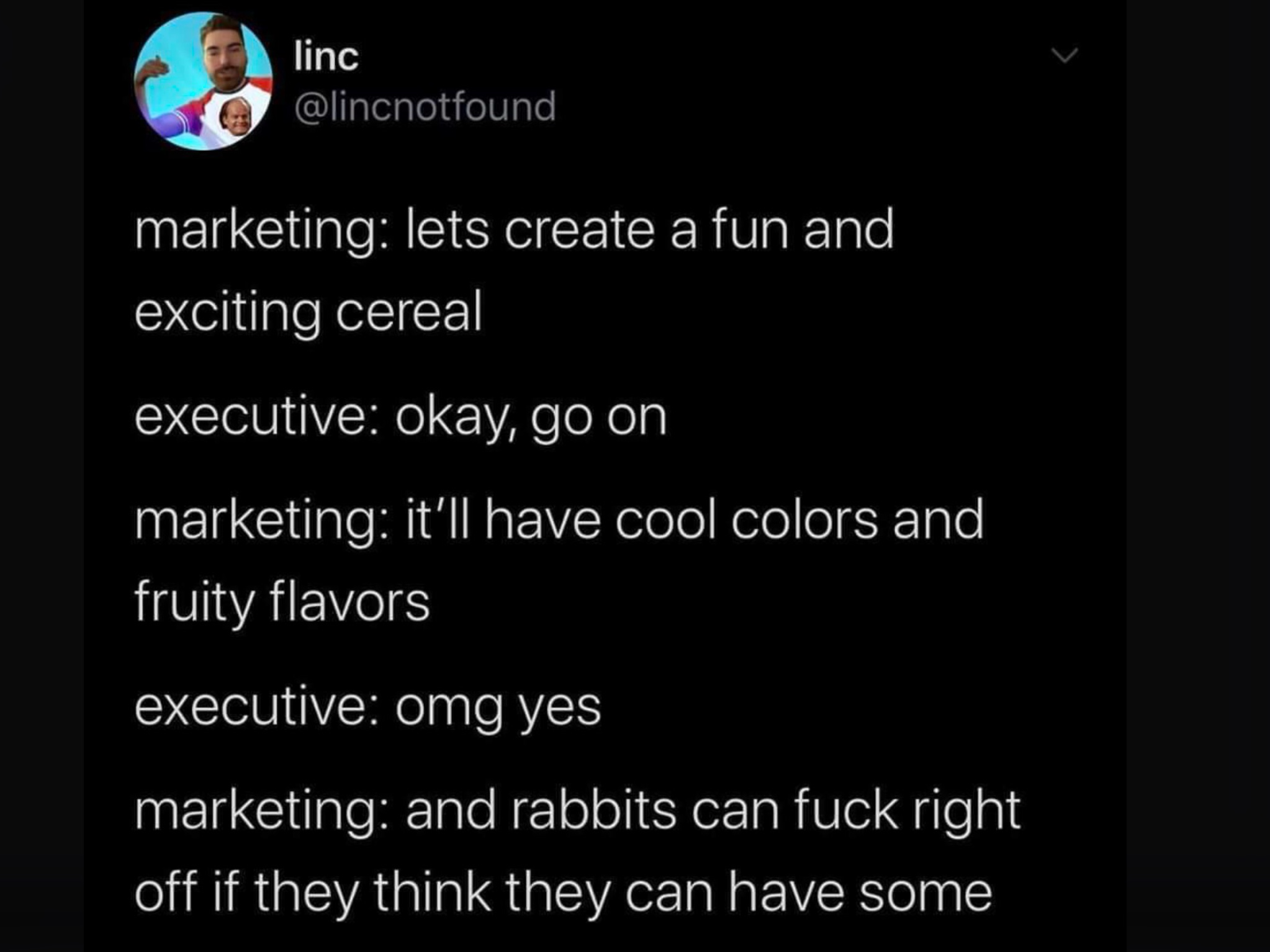 Rabbits Can Fuck Right Off Cereal