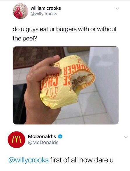 Chaotic Meh meme titled “Burgers With Or Without The Peel.”