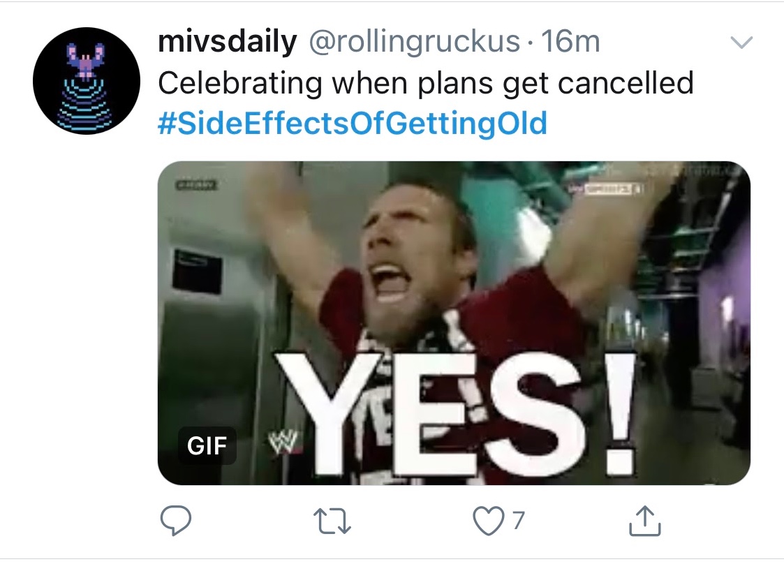 Chaotic Meh meme titled “Celebrating When Plans Get Cancelled.”